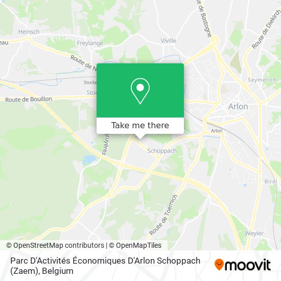 Parc D'Activités Économiques D'Arlon Schoppach (Zaem) map
