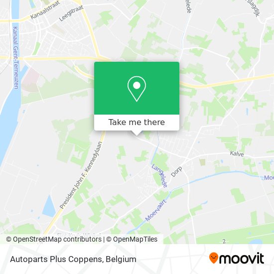 Autoparts Plus Coppens map