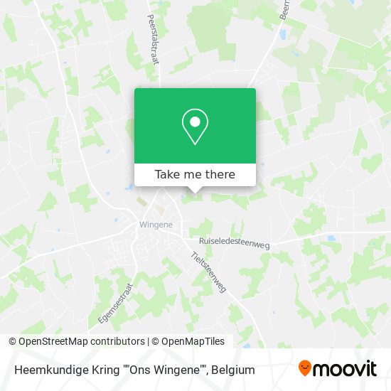 Heemkundige Kring ""Ons Wingene"" plan