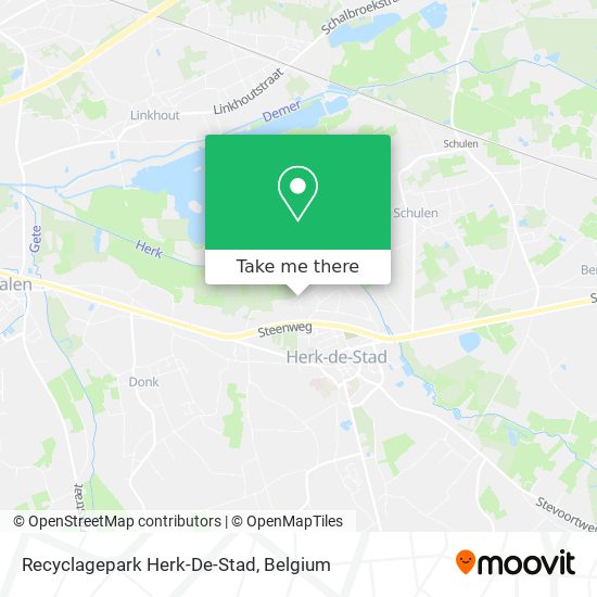 Recyclagepark Herk-De-Stad map