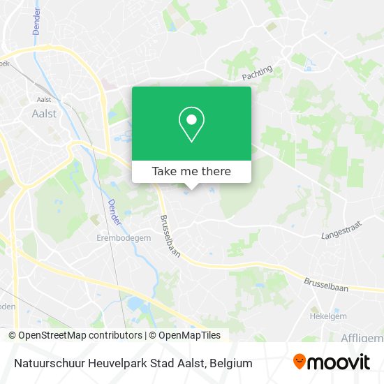Natuurschuur Heuvelpark Stad Aalst map