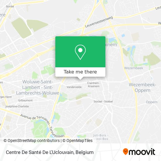 Centre De Santé De L'Uclouvain map