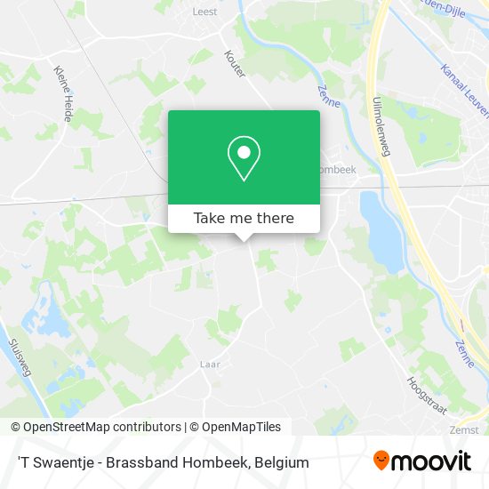 'T Swaentje - Brassband Hombeek map