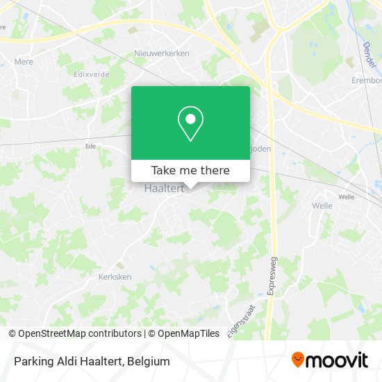 Parking Aldi Haaltert plan