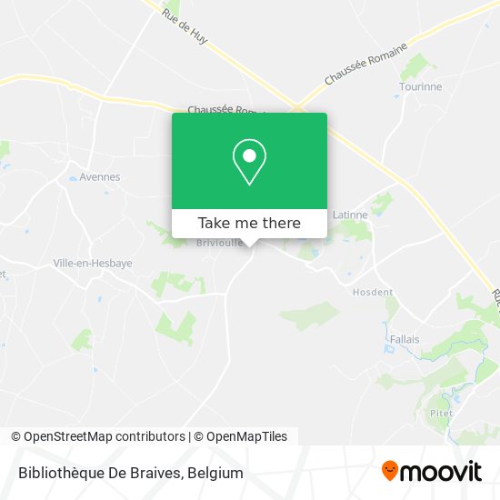 Bibliothèque De Braives map