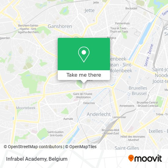 Infrabel Academy map