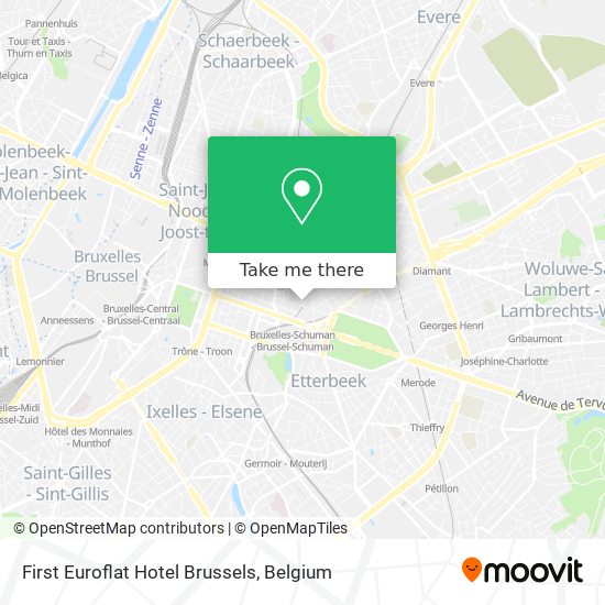 First Euroflat Hotel Brussels plan