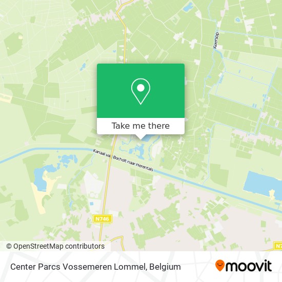 Center Parcs Vossemeren Lommel map
