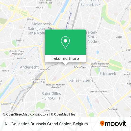 NH Collection Brussels Grand Sablon plan