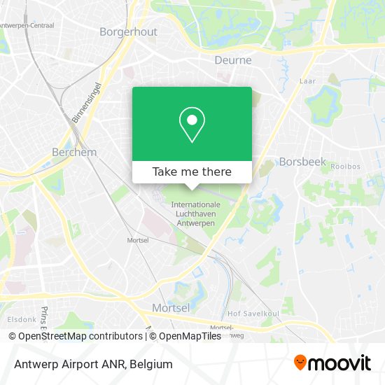 Antwerp Airport ANR map