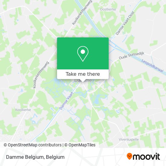 Damme Belgium map