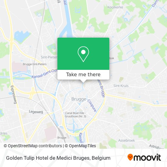 Golden Tulip Hotel de Medici Bruges plan