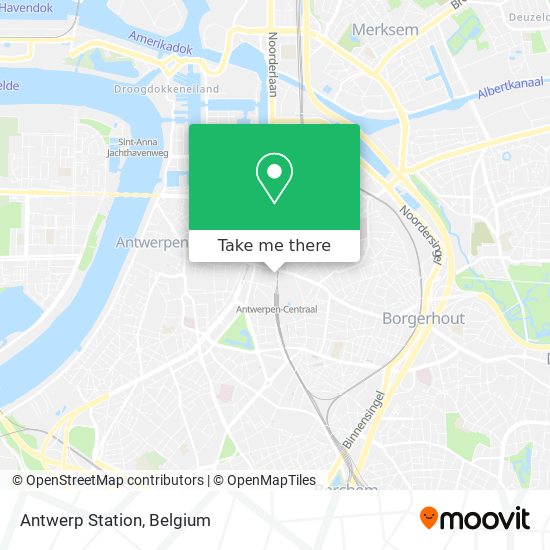 Antwerp Station map