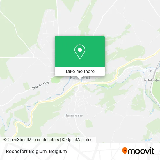 Rochefort Belgium map