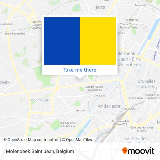 Molenbeek Saint Jean map