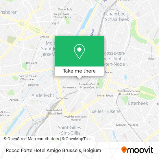 Rocco Forte Hotel Amigo Brussels map