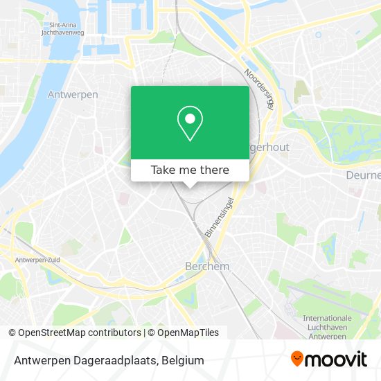 Antwerpen Dageraadplaats map