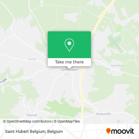 Saint Hubert Belgium map