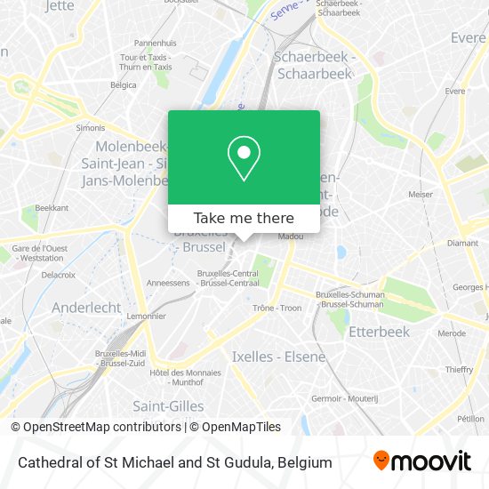 Cathedral of St Michael and St Gudula plan