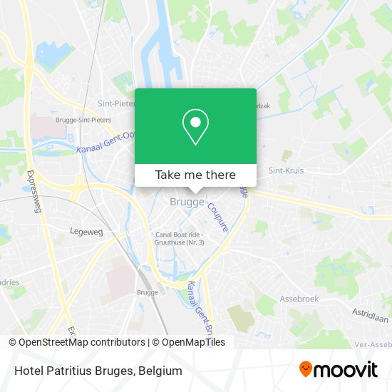 Hotel Patritius Bruges plan