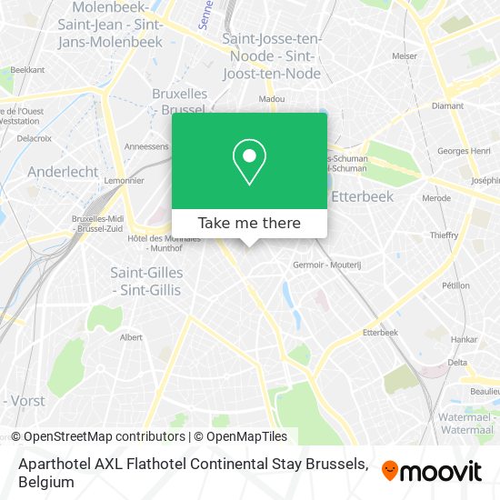 Aparthotel AXL Flathotel Continental Stay Brussels plan