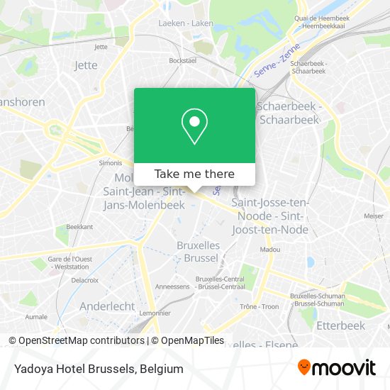 Yadoya Hotel Brussels map