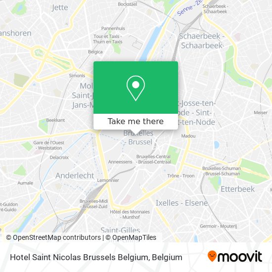 Hotel Saint Nicolas Brussels Belgium plan