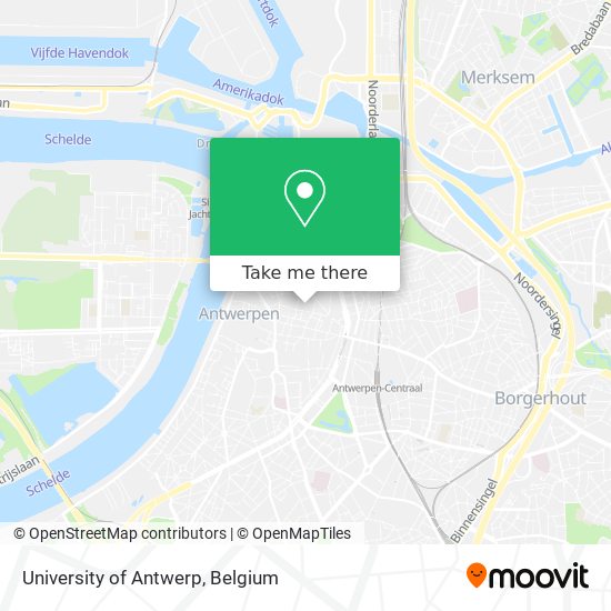 University of Antwerp map