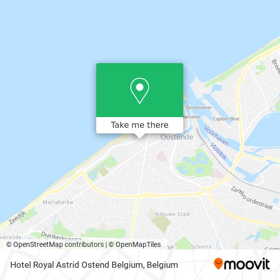 Hotel Royal Astrid Ostend Belgium map
