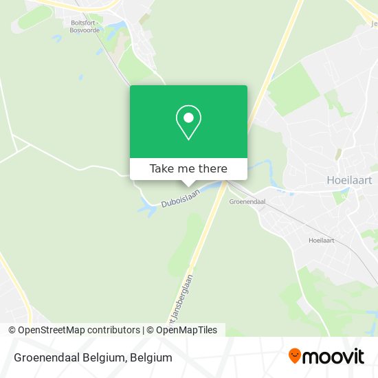 Groenendaal Belgium map