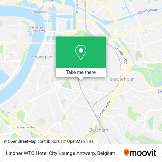 Lindner WTC Hotel City Lounge Antwerp map