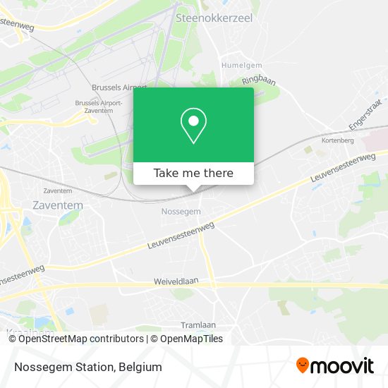 Nossegem Station map
