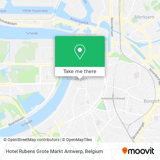 Hotel Rubens Grote Markt Antwerp plan