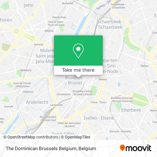 The Dominican Brussels Belgium map