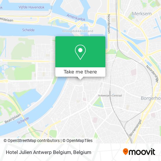 Hotel Julien Antwerp Belgium map