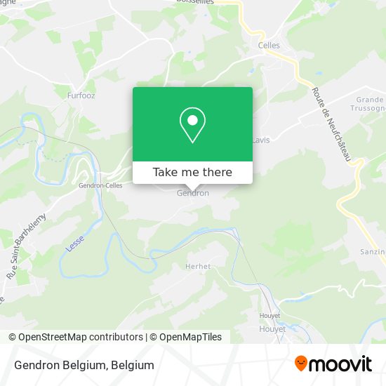 Gendron Belgium map