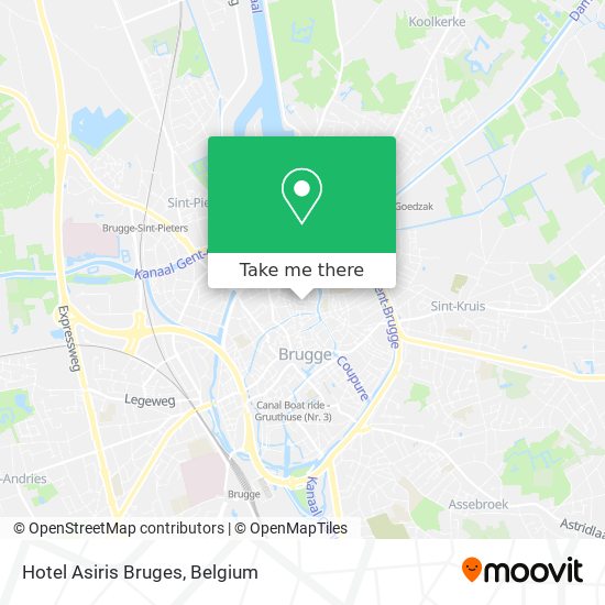 Hotel Asiris Bruges plan