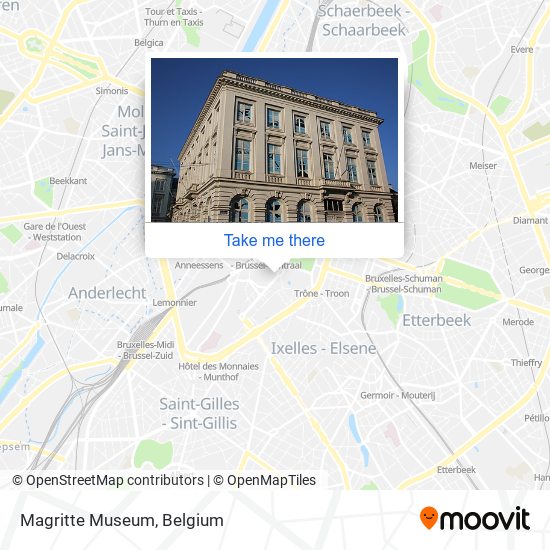 Magritte Museum map