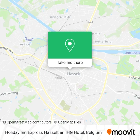Holiday Inn Express Hasselt an IHG Hotel map