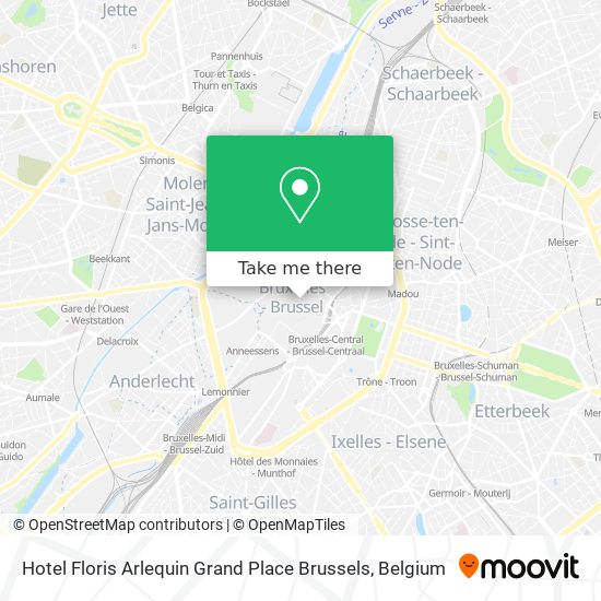 Hotel Floris Arlequin Grand Place Brussels plan