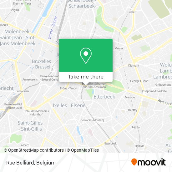 Rue Belliard map