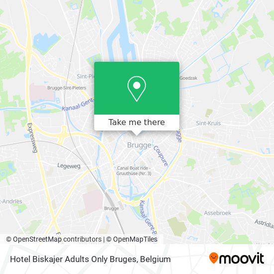 Hotel Biskajer Adults Only Bruges plan