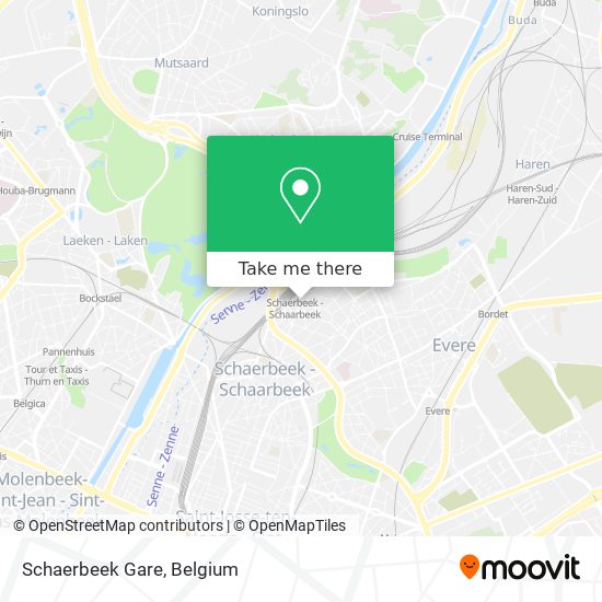 Schaerbeek Gare map