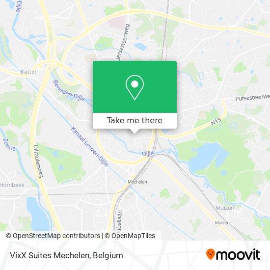 VixX Suites Mechelen map