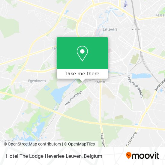 Hotel The Lodge Heverlee Leuven map