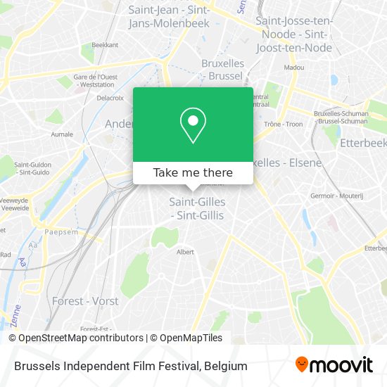 Brussels Independent Film Festival map