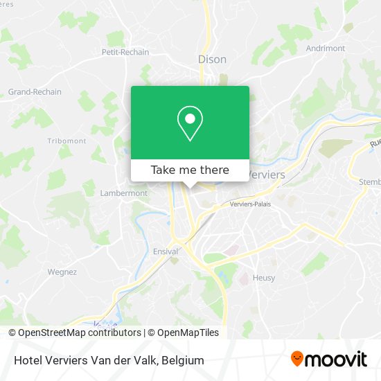 Hotel Verviers Van der Valk plan