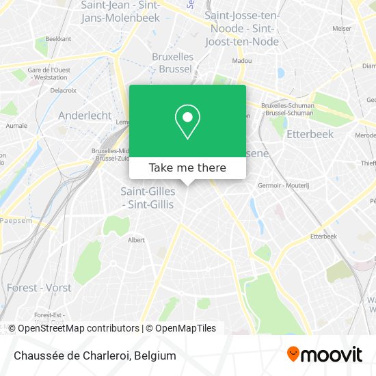 Chaussée de Charleroi plan