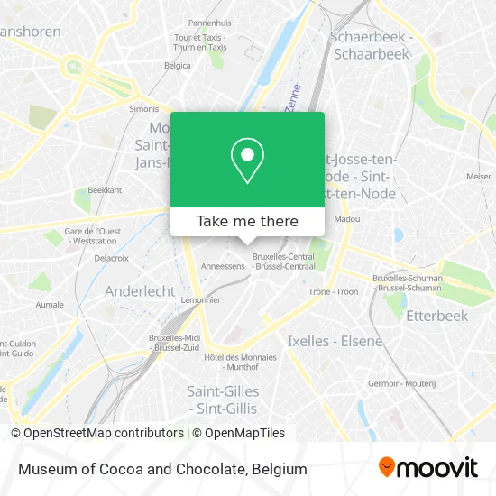 Museum of Cocoa and Chocolate map