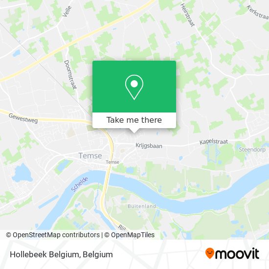 Hollebeek Belgium map